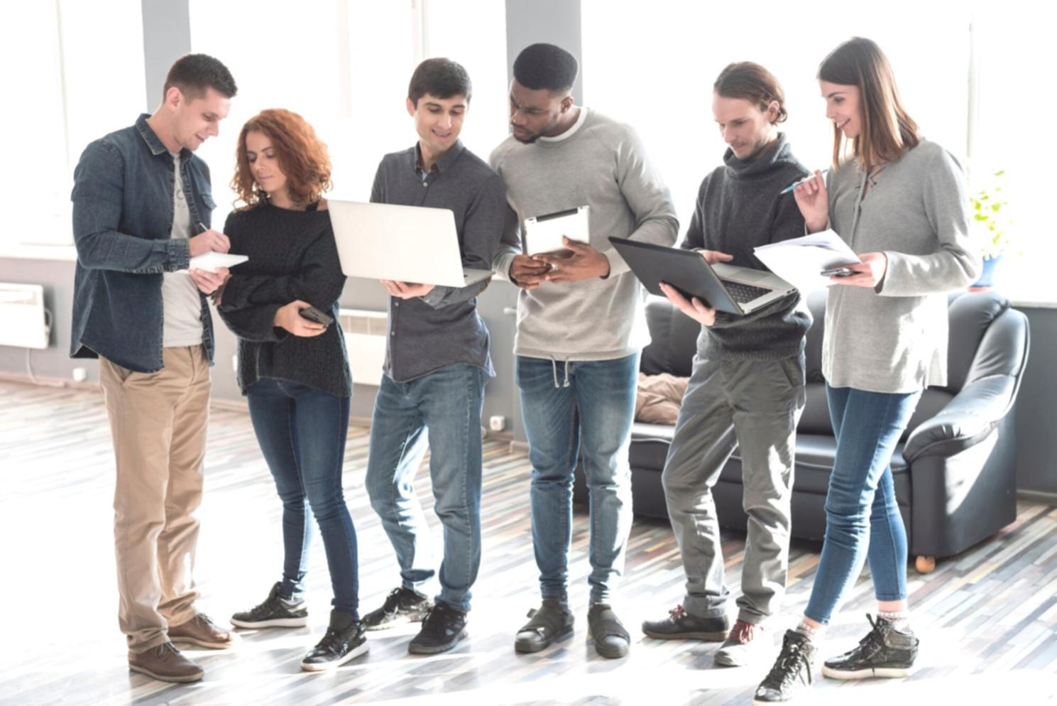 Business meeting discussing financial strategies